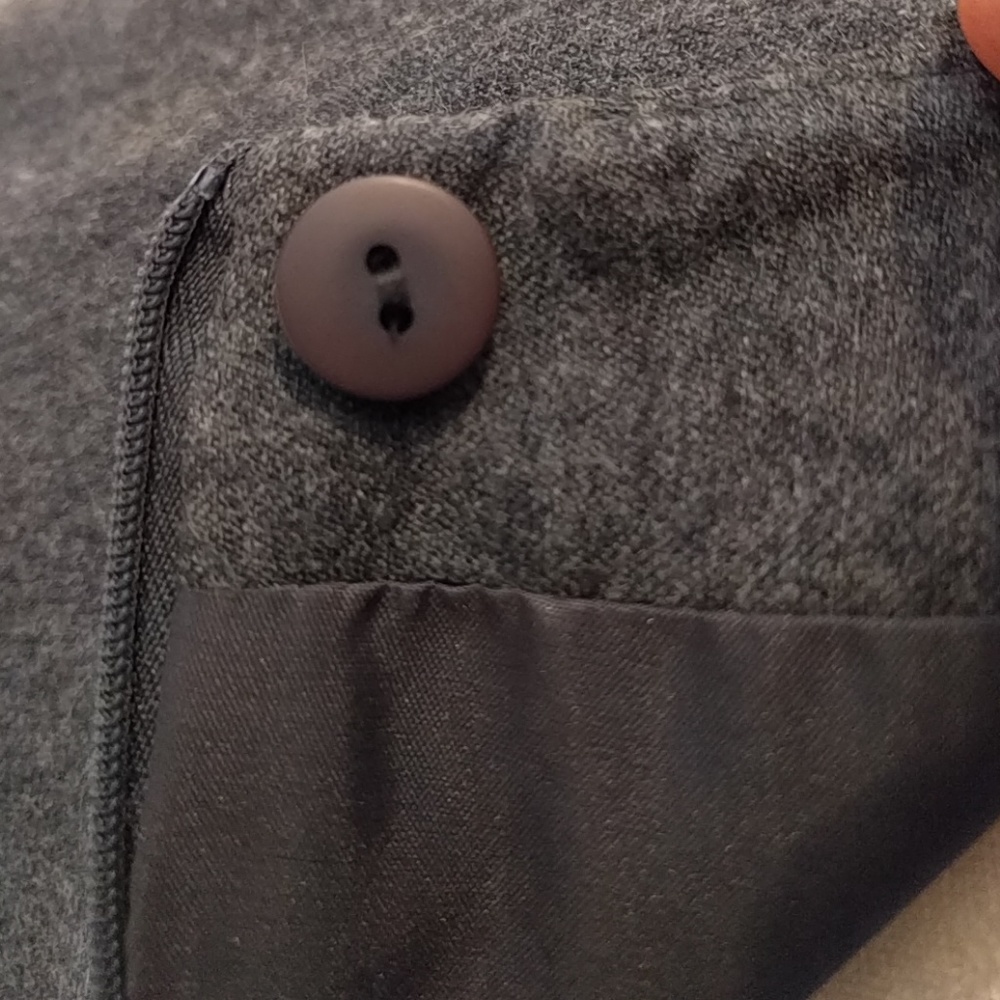 Talbots Gray Wool Soft A Line Skirt - Picture 5 of 6